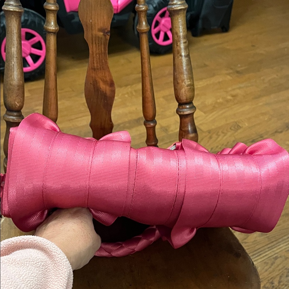 Harvey's Lola Bag with Braided Handle fushia color - Picture 11 of 11